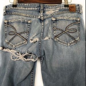 BKE Buckle Star 20 Destroyed Distressed Men’s Blowout Jeans 32”x35” Bell Flare